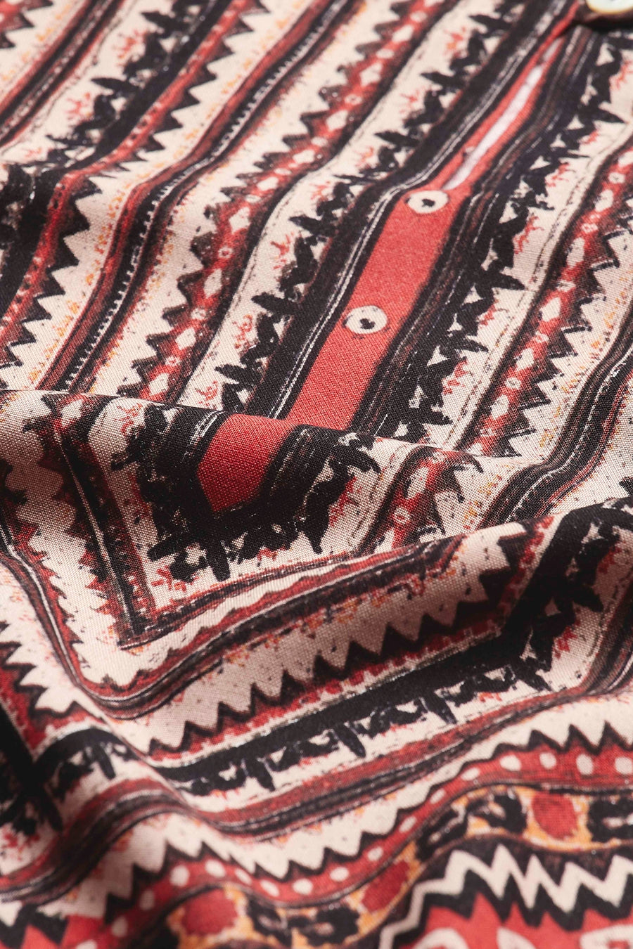 Rust Viscose Rayon Geometric Printed A-Line Kurta - image 3